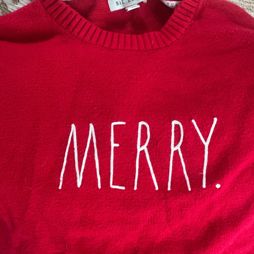Rae Dunn Red Sweater